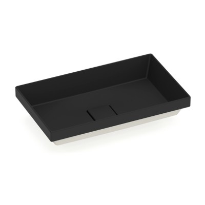 Cuba de Sobrepor 500x300mm Terra T17 Black Matte A327B3D080 - Roca