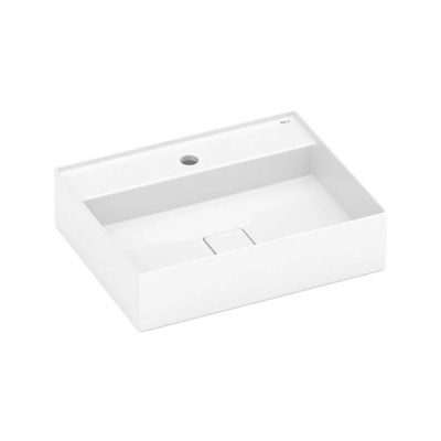 Cuba de Apoio 500X400mm Com Mesa T19 Terra Branco Brilhante A327B3F000 - Roca