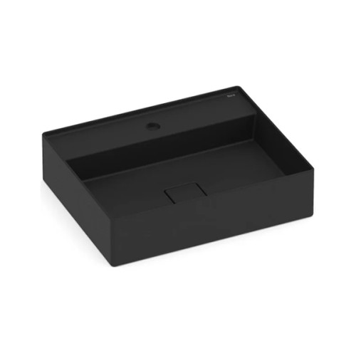 Cuba de Apoio 500X400mm Com Mesa Roca T19 Terra Matte Black A327B3F080 Roca