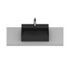 Cuba de Apoio 500X400mm Com Mesa T19 Terra Matte Black A327B3F080 - Roca - vista 4