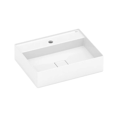 Cuba de Apoio 500X400mm Com Mesa T19 Terra Branco Mate A327B3F620 - Roca