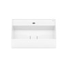 Cuba de Apoio 500X400mm Com Mesa T19 Terra Branco Mate A327B3F620 - Roca - vista 2