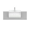 Cuba de Apoio 500X400mm Com Mesa T19 Terra Branco Mate A327B3F620 - Roca - vista 4