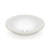 Cuba De Embutir Oval 390X300mm sem Ladrão Branco Brilhante B325761000 - Roca - vista 2