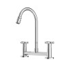 Misturador para Cozinha Mesa com Bica Móvel e Arejador Articulado Cross Cromado B5010F6CRB - Roca - vista 4