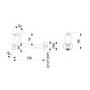 Torneira para Cozinha Parede Basic Cromado B5005C7CRB - Roca - vista 3