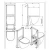 SFA SANICOMFORT Vaso Sanitário com Bomba Trituradora e Bacia Suspensa 220V C72LVCPLUSAW - Sanitrit - vista 3