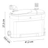SFA MOTORSAN Bomba Trituradora para Evacuação Água Cinza 220V MOTORSAN3BR - Sanitrit - vista 3