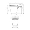 SFA SANISMART COMPACT com Bomba Triturador com Assento Softclose 220V SANISMARTBR - Sanitrit - vista 2