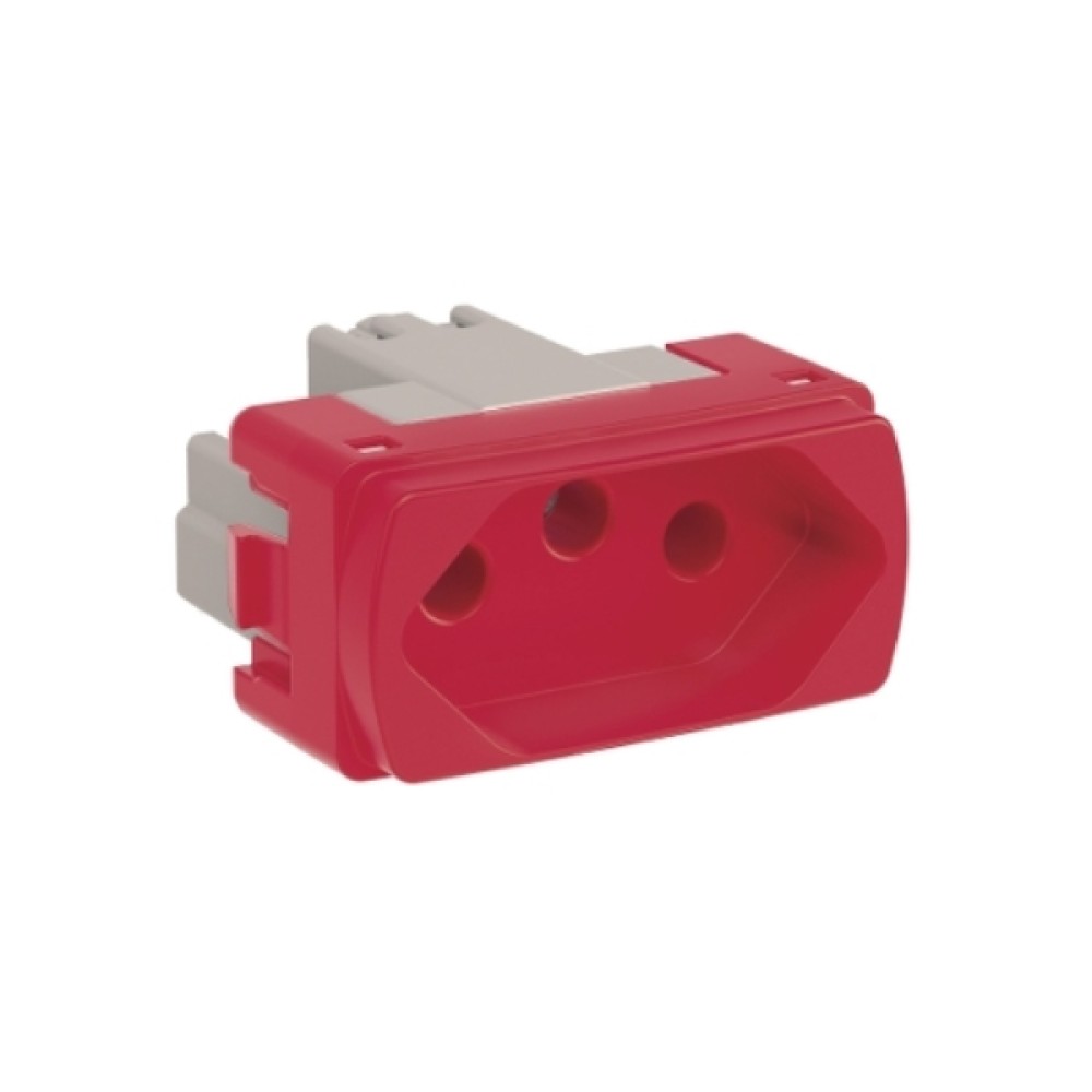 Módulo Tomada 2P+T 20A 250V Vermelha Miluz S3B70359 - Schneider