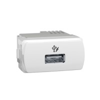 Módulo Tomada Carregador USB 1A Branca Miluz S3B70810