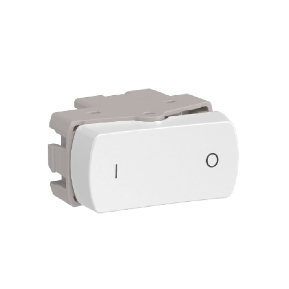 Módulo Interruptor Bipolar Simples 10A 250V 1M Branco Miluz S3B72040 - Schneider