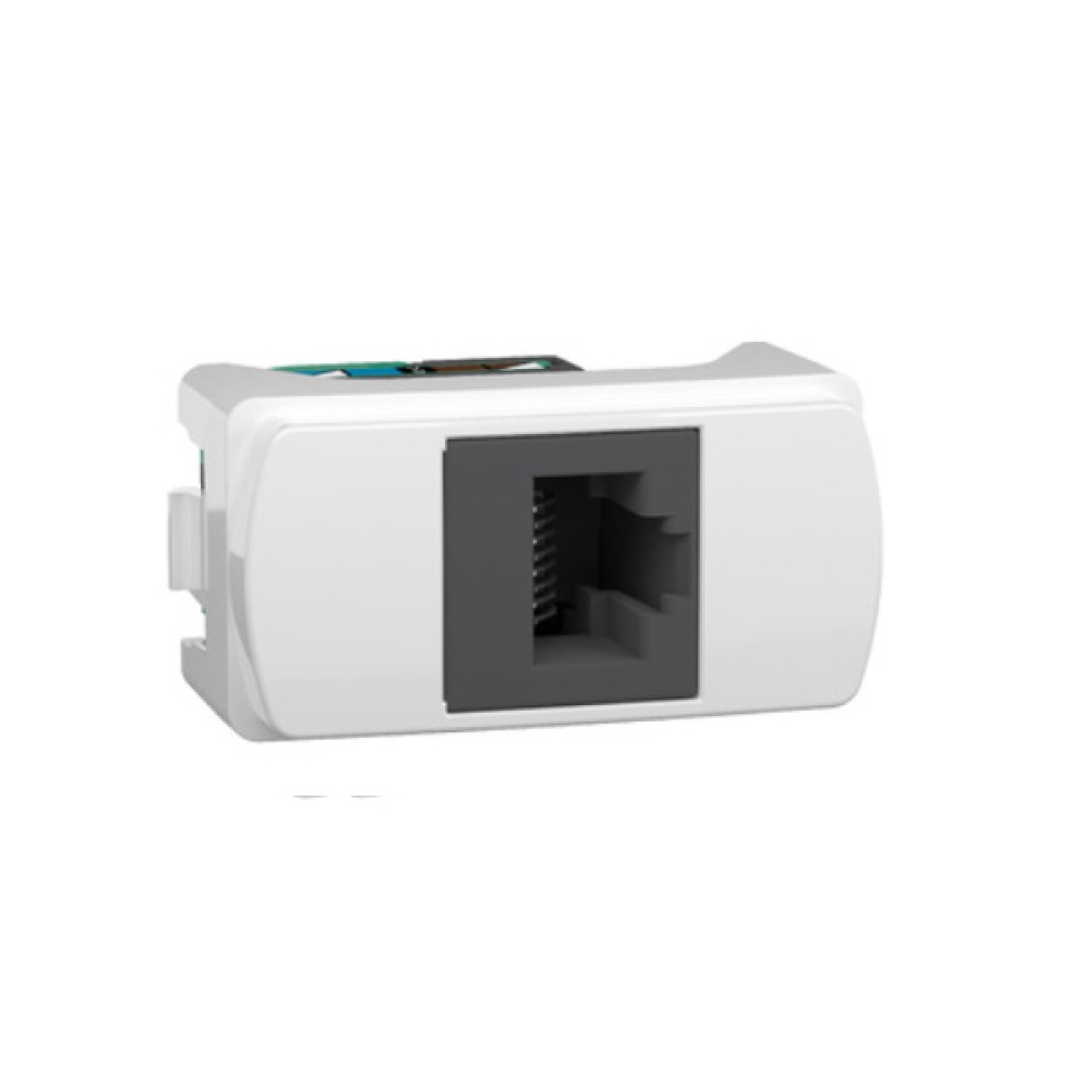 Módulo Tomada RJ45 8 Fios CAT5E Branco Miluz S3B74100 - Schneider