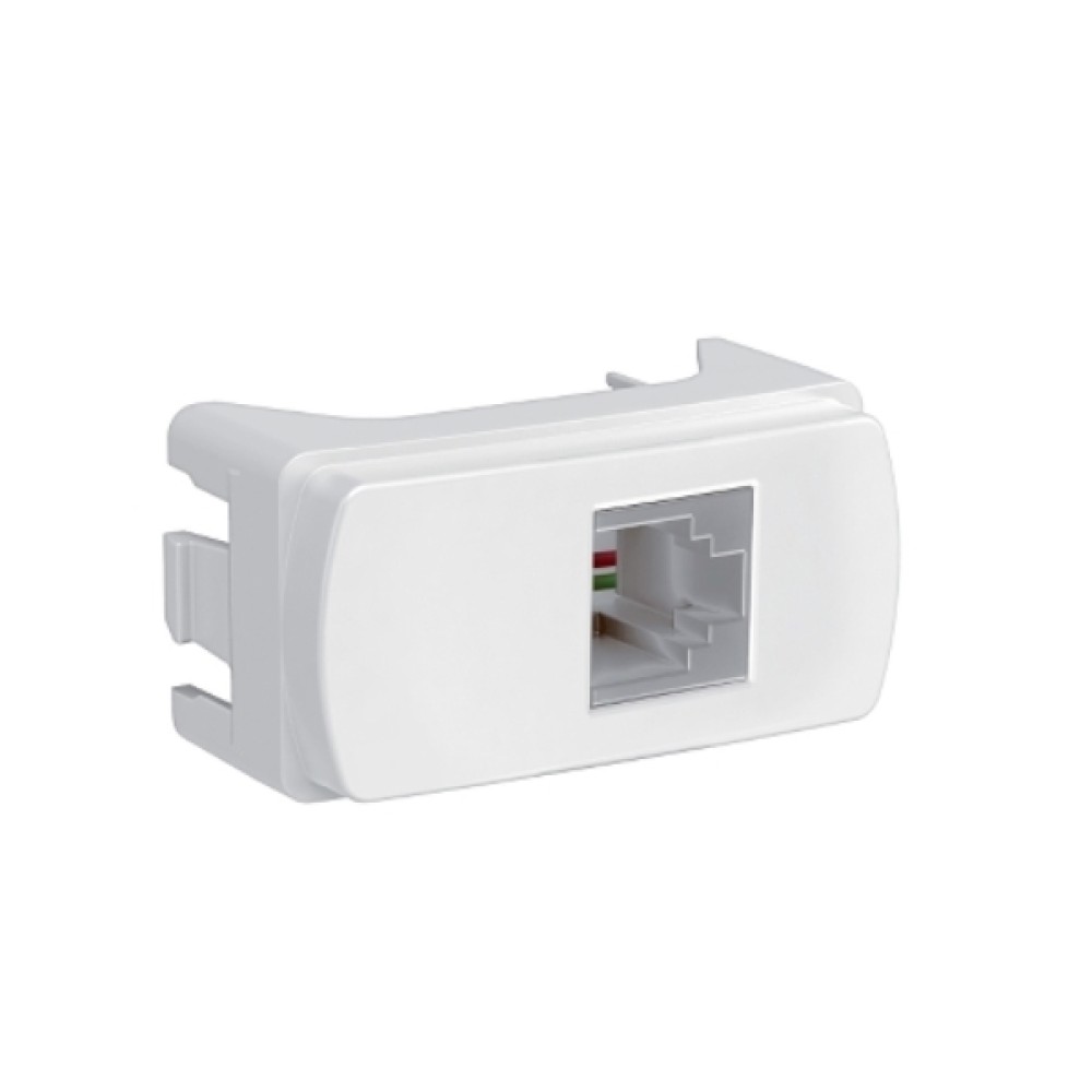 Módulo Tomada RJ11 2 Fios Branco Miluz S3B74900 - Schneider
