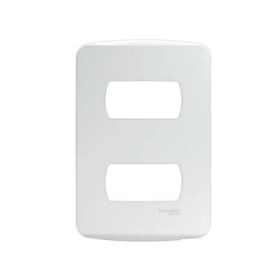 Placa 4x2 2 Postos Separados Branca Miluz S3B77120