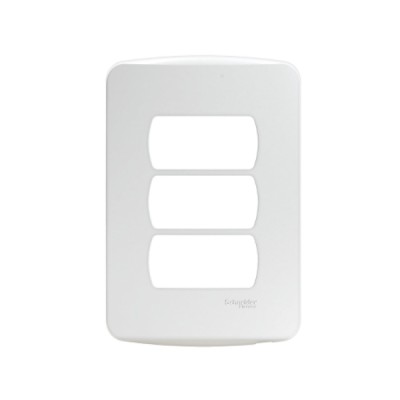 Placa 4x2 3 Postos Branca Miluz S3B77130