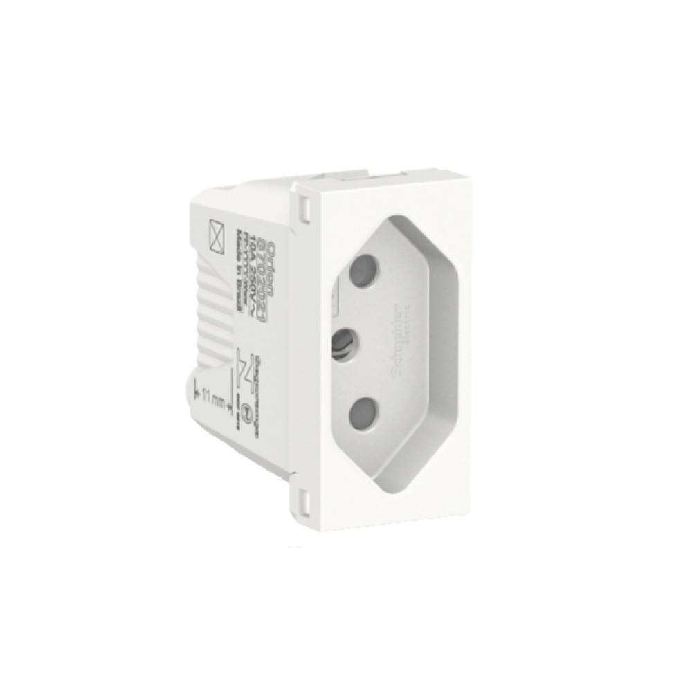 Módulo Tomada 2P+T 10A 250V Branco Orion S70202104 - Schneider