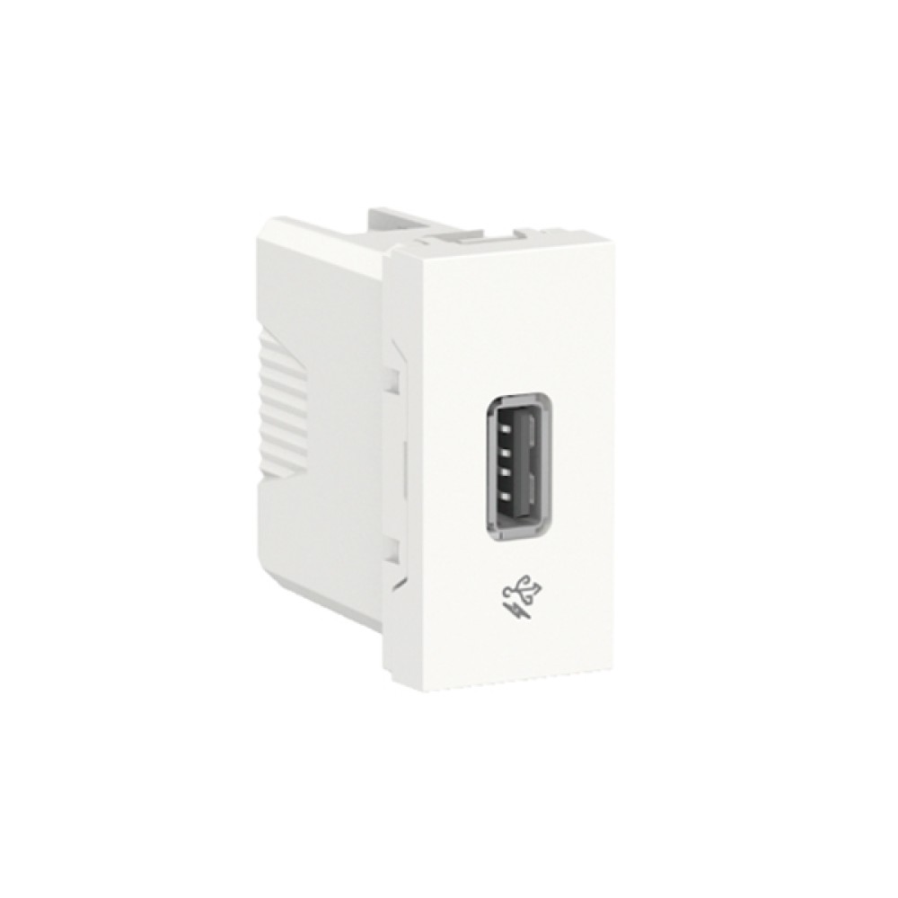 Módulo Tomada Carregador USB 2.0 1A 127V / 220V Branco Orion S70547004 - Schneider