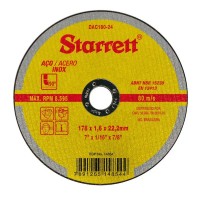 Disco de Corte para Aço Carbono e Inox 180x22,23mm Starrett