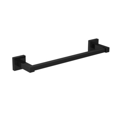Porta Toalha 30CM Quadratta Black Noir Deca 2040.BL83.030.NO