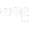 Coluna Suspensa Para Lavatório Aloha/Riviera/Acesso 1562020010300 - Celite - vista 2