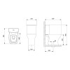 Kit De Bacia Rimless Com Caixa Acoplada 3/6L E Itens De Instalação Vip 1977230012300 - Celite - vista 5