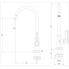 Torneira Para Lavatório De Mesa Bica Alta Lix B5001F7CRB - Celite - vista 2