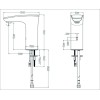 Torneira De Mesa Para Lavatório Bica Baixa E-Eletronic Ac/Dc B5002CPCR0 - Celite - vista 2
