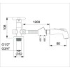 Ducha Higiênica Com Derivação Cross B5003F6CRB - Celite - vista 2