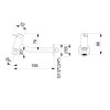 Torneira Para Cozinha De Parede Com Arejador Basic B5005C7CRB - Celite - vista 2