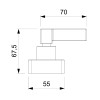 Acabamento De Registro Para Base Docol 1/2, 3/4, 1 Elite B5005C8CRB - Celite - vista 2
