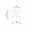 Acabamento De Registro Para Base Docol 1/2, 3/4, 1 Flow B5005F3CR0 - Celite - vista 2