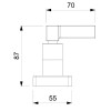 Acabamento De Registro Para Base Deca 1/2, 3/4, 1 Elite B5006C8CRB - Celite - vista 2