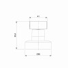 Acabamento De Registro Para Base Docol 1/2, 3/4, 1 Flow B5006F3CR0 - Celite - vista 2