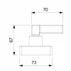 Acabamento De Registro Para Base Docol 1.1/4, 1.1/2 Elite B5010C8CR0 - Celite - vista 2