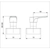 Acabamento De Registro Base Deca 1.1/4, 1.1/2 Noronha B5012CUCR0 - Celite - vista 2