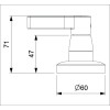 Acabamento De Registro Para Base Reforma De 1/2, 3/4 E 1" Lix B5015F7CR0 - Celite - vista 2