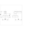 Acabamento De Registro Para Base De 1/2, 3/4 E 1" Lix B5016F7CR0 - Celite - vista 2