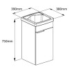 Kit Tanque Com Gabinete 75X38X39 B60000M370 - Celite - vista 2