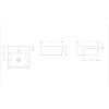 Cuba De Semiencaixe 410X410 Com Mesa Loft Q2 1850250013100 - Incepa - vista 3