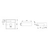 Cuba Semi Encaixe 400X400mm Com Mesa T10 Terra Black Matte A32722P080 - Roca - vista 3