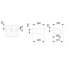 Cuba Semi Encaixe 360X340mm Optica Cq36 Branco Brilhante A327B1A000 - Roca - vista 6