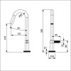 Torneira Para Lavatório De Mesa Bica Baixa Logic Grafite Matte A5A372GNGC - Roca - vista 2
