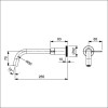 Torneira Para Lavatório De Parede Logic Preto Matte A5A472GNBC - Roca - vista 2