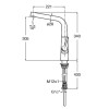 Monocomando para Cozinha de Mesa Bica Extraível 90° com 2 Funções Syra Cromado A5A852AC0C - Roca - vista 2