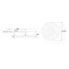 Chuveiro Tubo de Parede Redondo 250 mm Rainsense Cromado A5B1650C0C - Roca - vista 2