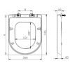 Assento Termofixo Quick Release com Queda Amortecida Nexo Branco A80164A004 - Roca - vista 2