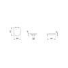 Assento PP com Queda Amortecida Square E Debba Classic Branco Brilhante A8019B2005 - Roca - vista 3