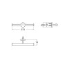 Papeleira Dupla Hotels Round Matte Black A817583C40 - Roca - vista 2
