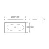 Piso Box 2000X1000mm Baia Armani Greige AP5107D03E801R30 - Roca - vista 2